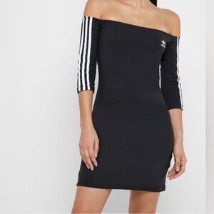 NWT Adidas off shoulder bodycon